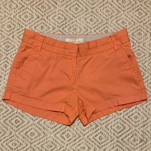J. Crew Coral Chino Shorts- Size 2